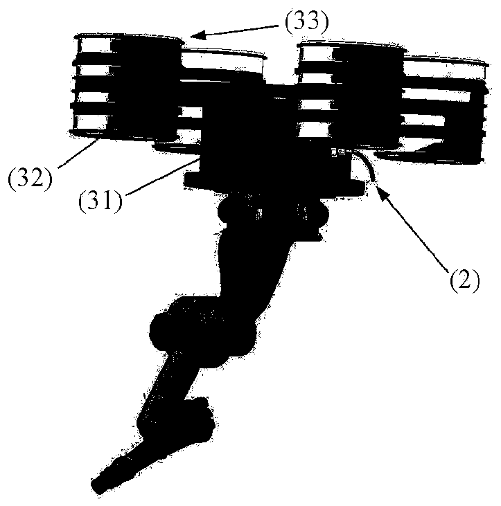 Suspension work system based on high-voltage offline power supply