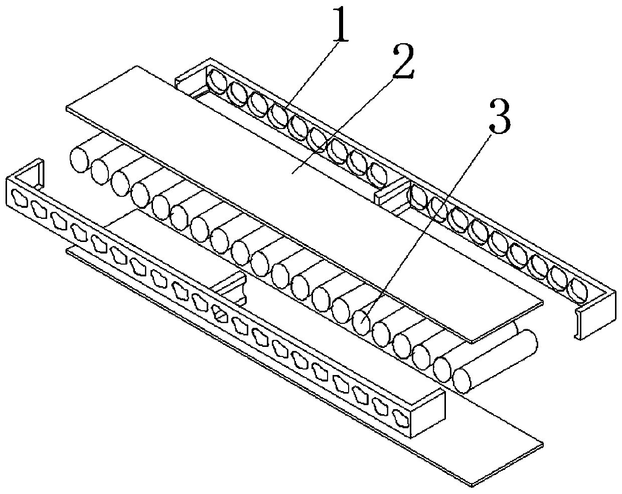 Foaming process of integrated battery pack