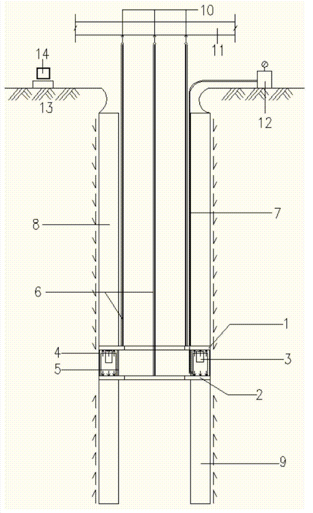 Load box for self-balanced method testing of concrete pipe pile