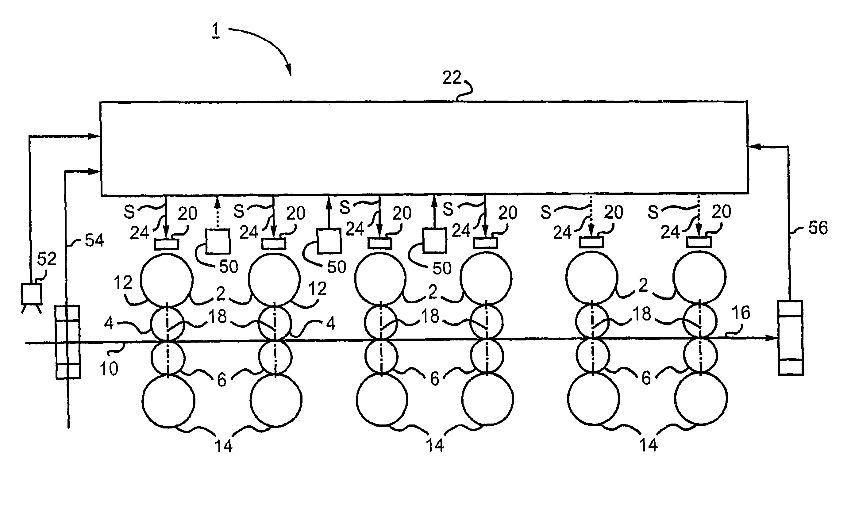 Method for operating a mill train and a correspondingly embodied mill train