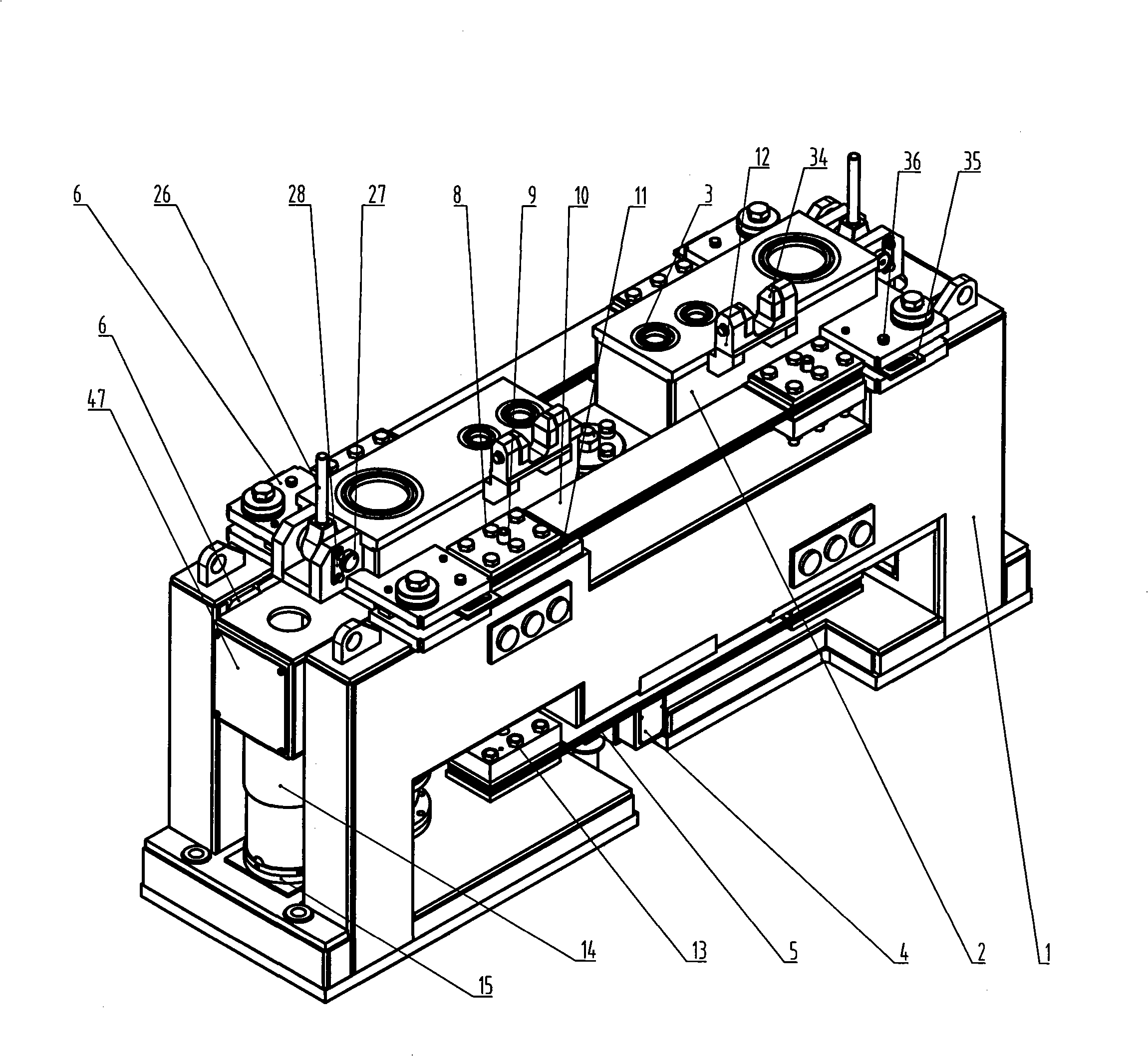 Plate-blank crystallizer hydraulic vibration device