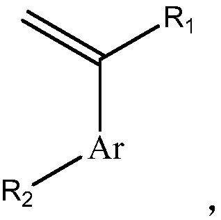 Aqueous phase ultrasonic synthesis method for maleic anhydride/alpha-arylalkene copolymer