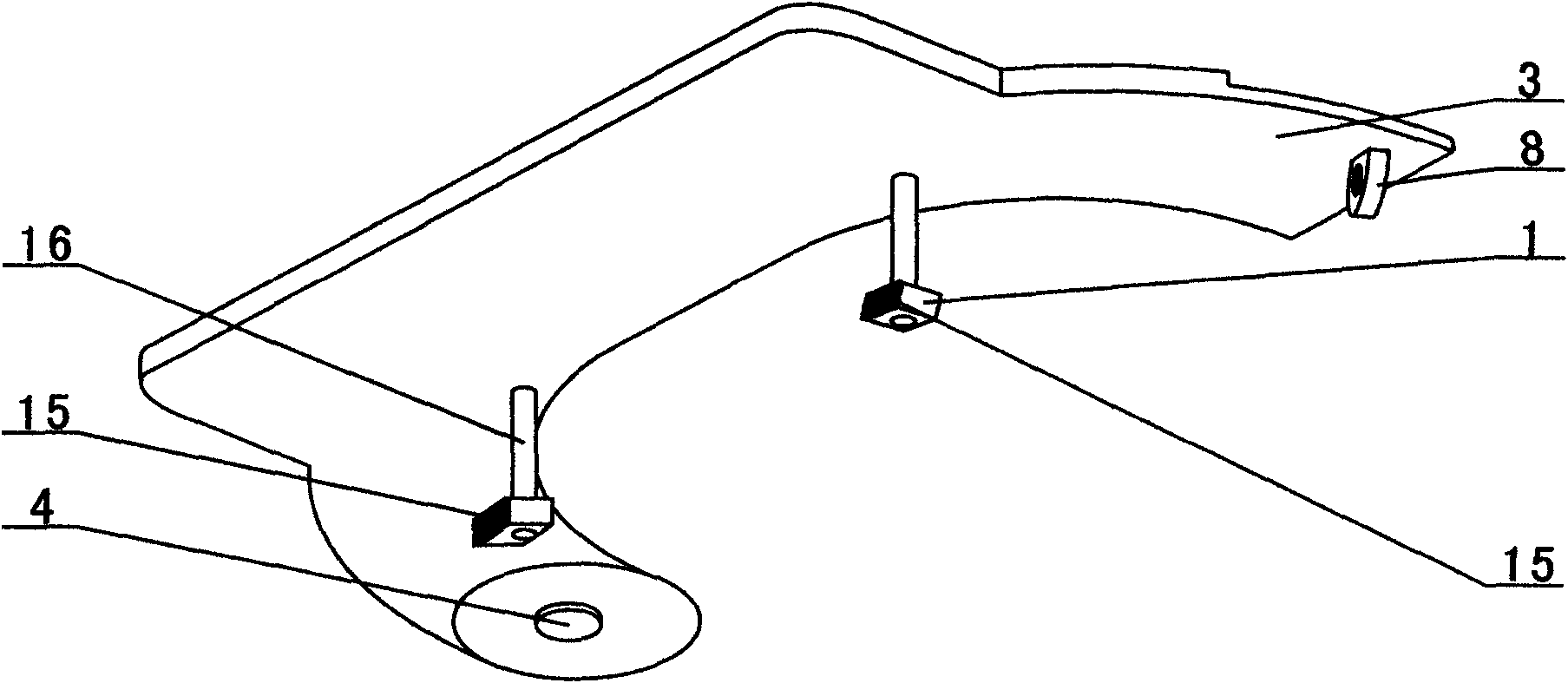 Squatting plate for closestool