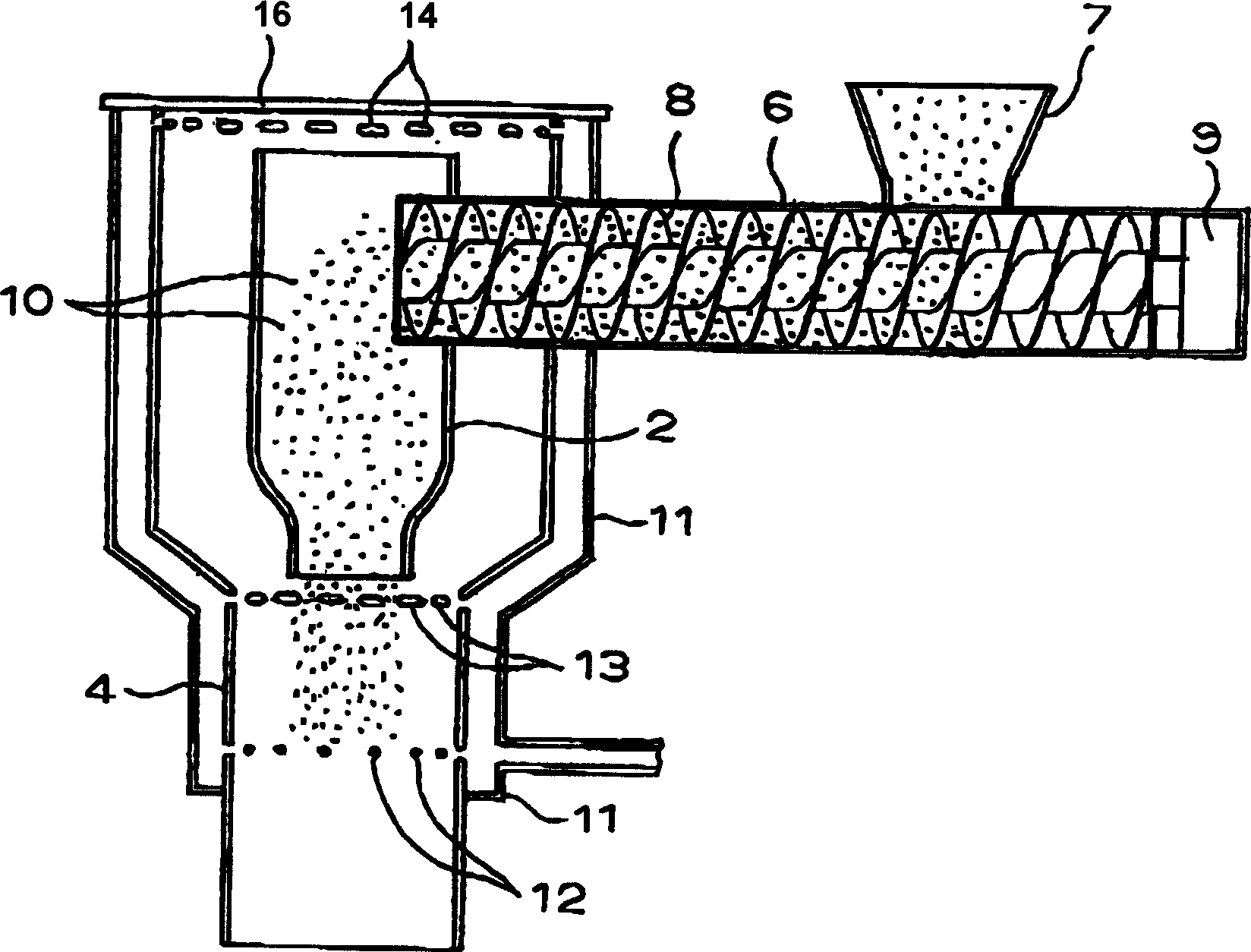 Device for mixing powder and liquid and method thereof