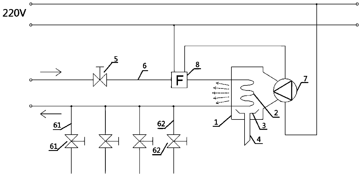 Demisting device utilizing tap water