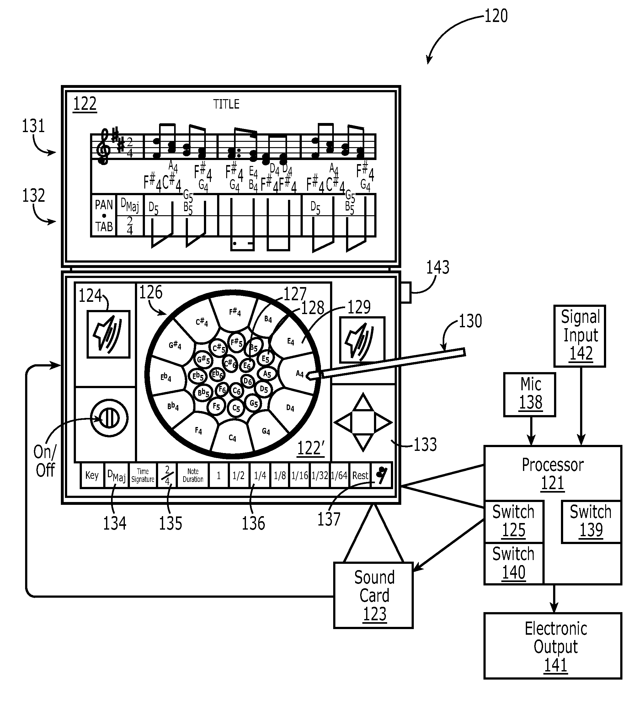 Steel Pan Tablature System and Associated Methods