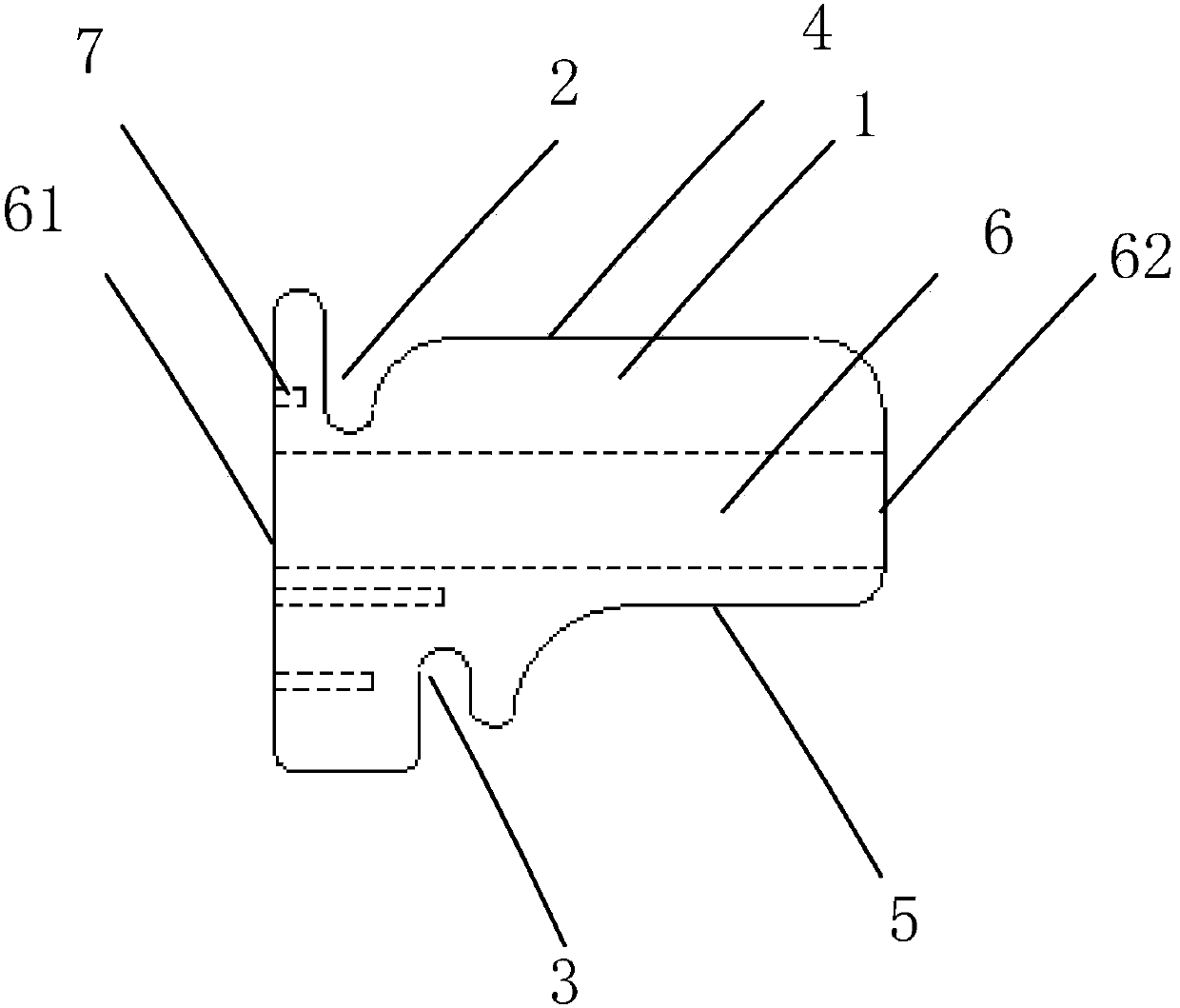 Vertically-separated support for oral cavity radiotherapy and manufacturing method thereof