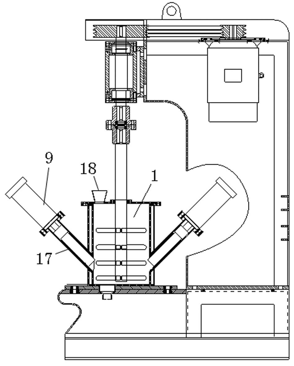 An ultrasonic ball mill