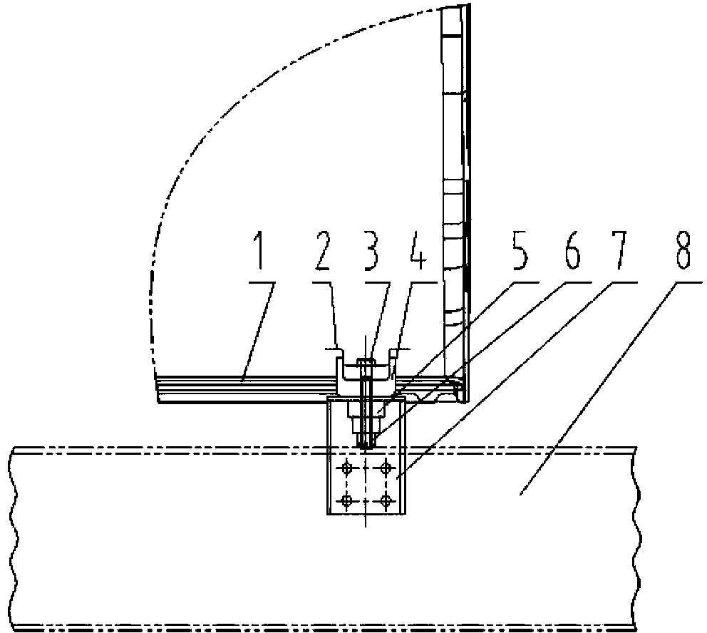 Rear overhang device of conventional cab