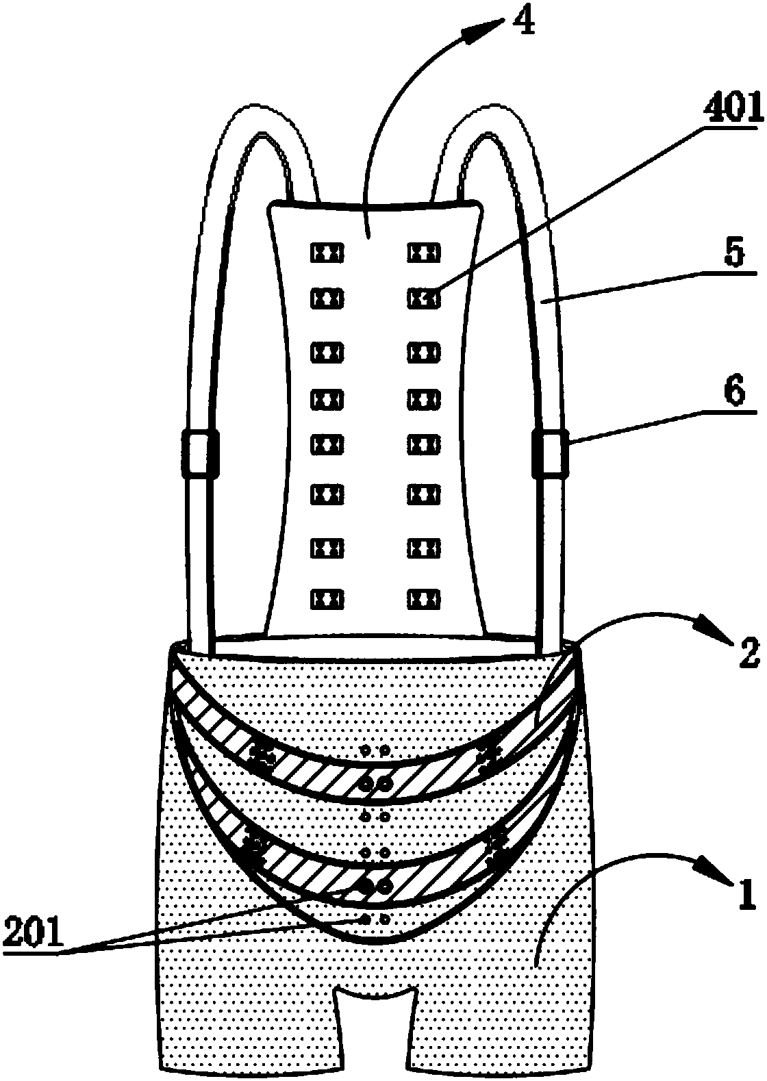 Abdomen protection device for pregnant women during pregnancy