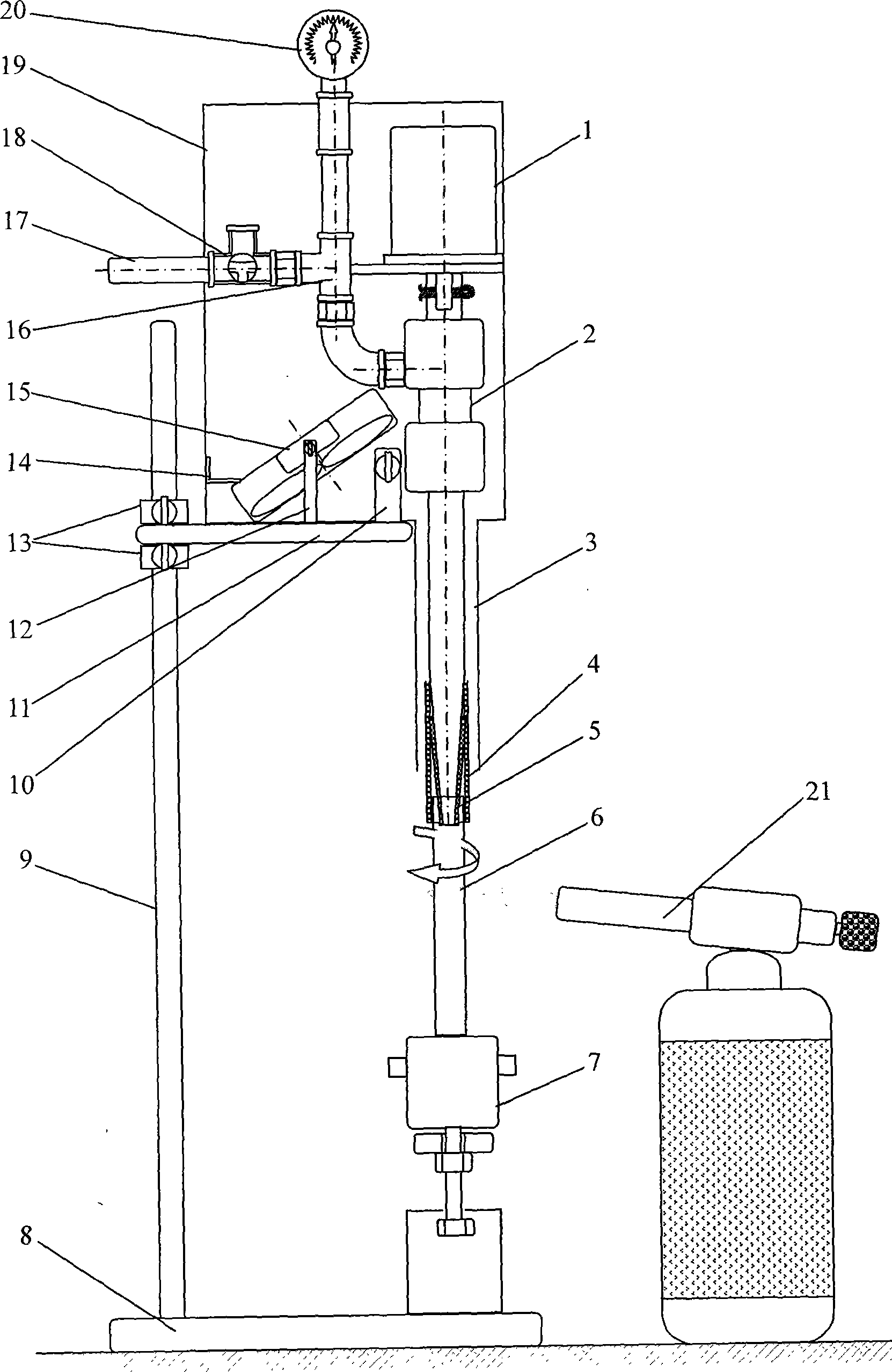 Vacuum ampoule fusion sealing machine