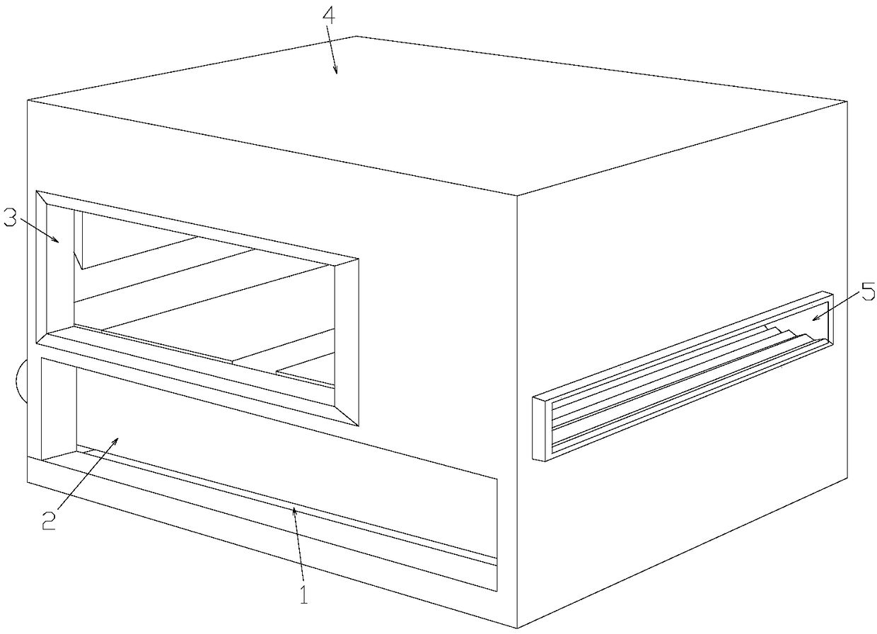 Fabric cutting device capable of preventing scattering of weaved watchband and difficult in machining process