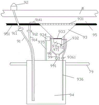 Rainwater reuse municipal bridge guardrail cleaning device and using method thereof