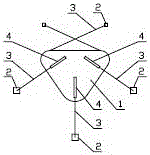 Floating type ship collision prevention system with metal dampers