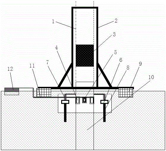 Method for testing bearing capacity of foundation pile with dynamic stage loading method