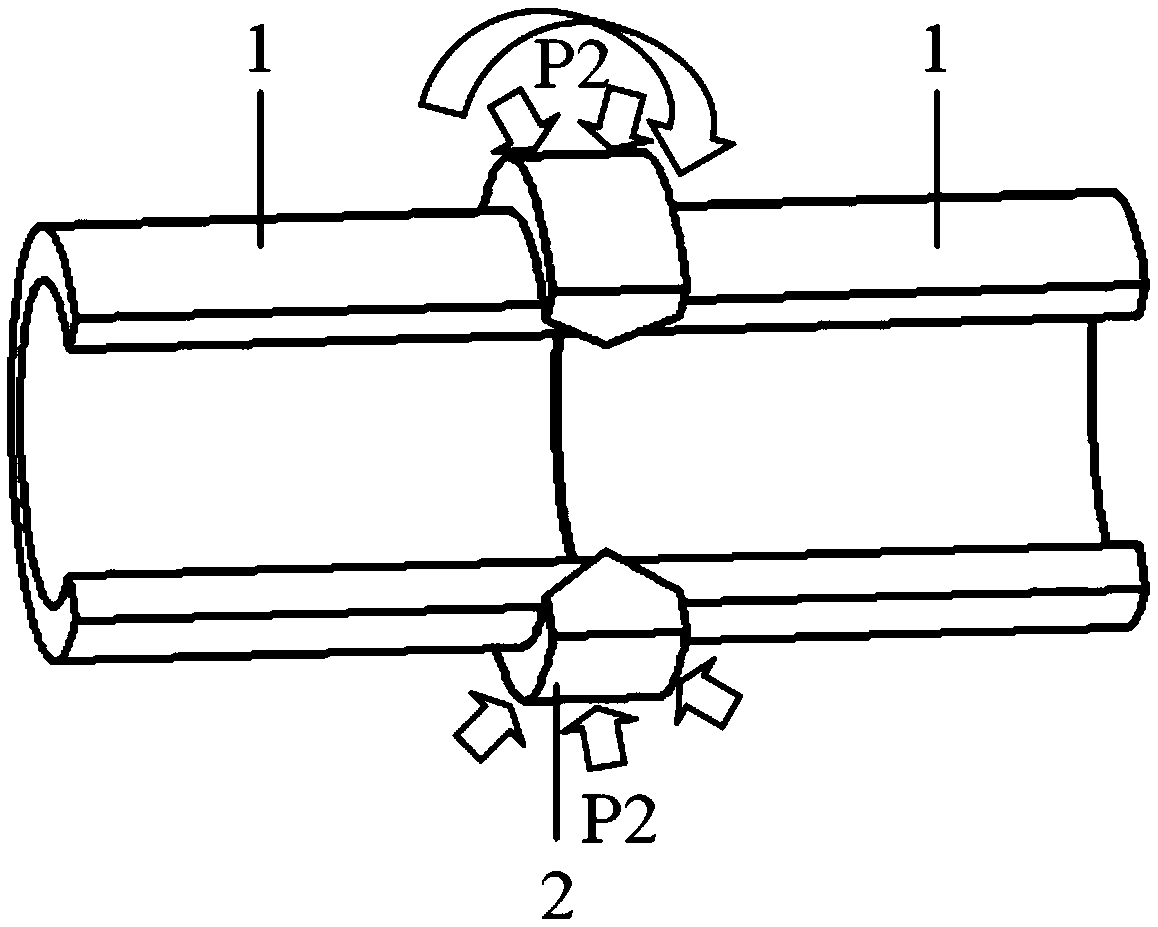 Radial friction welding process method for connecting austenitic alloy steel and non-magnetic drill collar