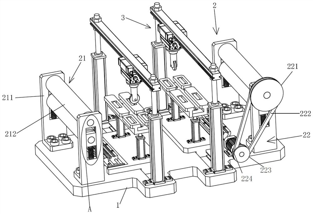 A corrugated paper creasing device