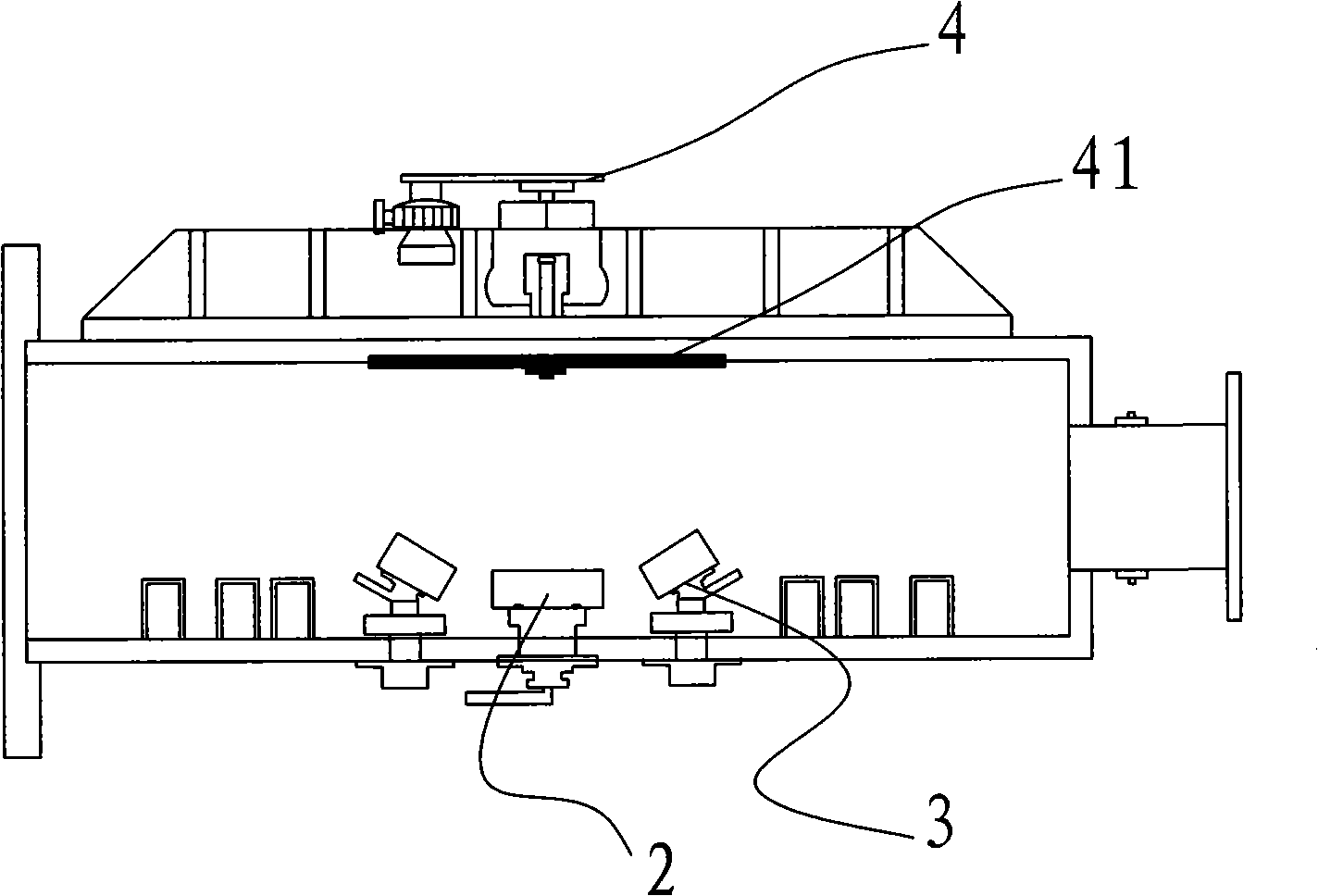 Mid-frequency direct current compound magnetron sputtering device