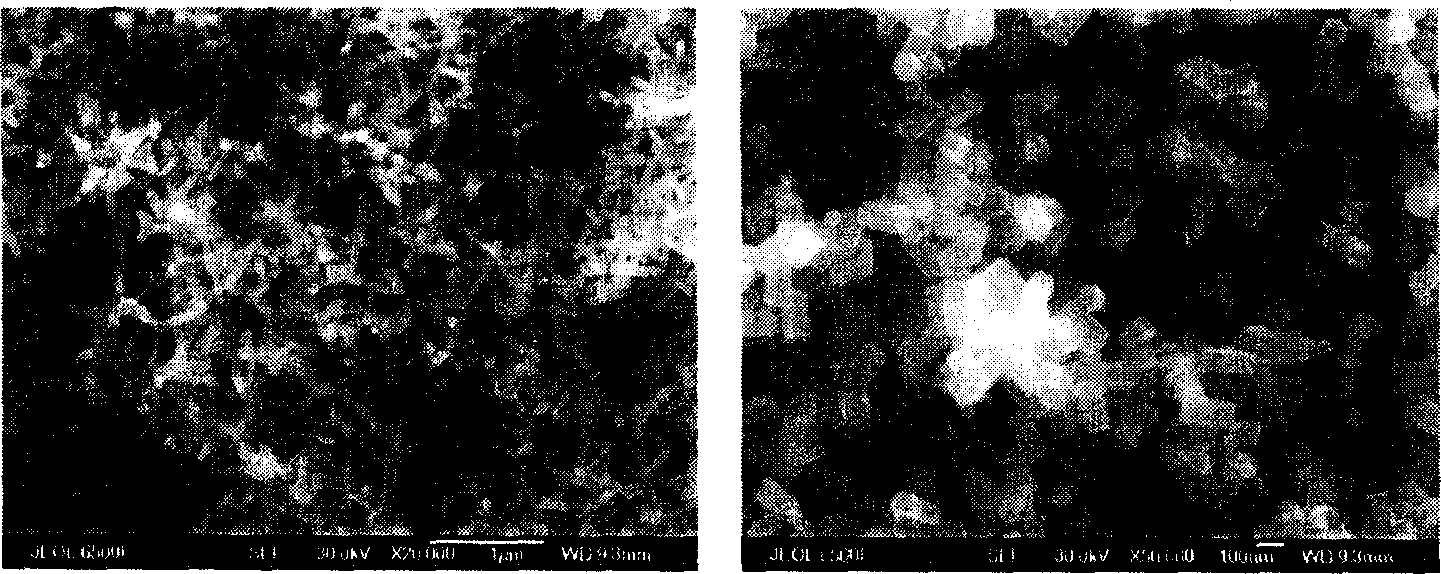 Method and device for in situ preparing zinc oxide nanometer crystal using coaxial oxygen transporting laser