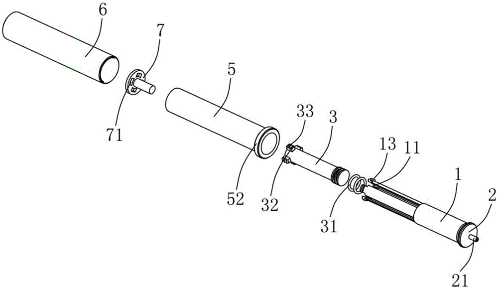 Photocurable glue adhesion device adopting improved structure