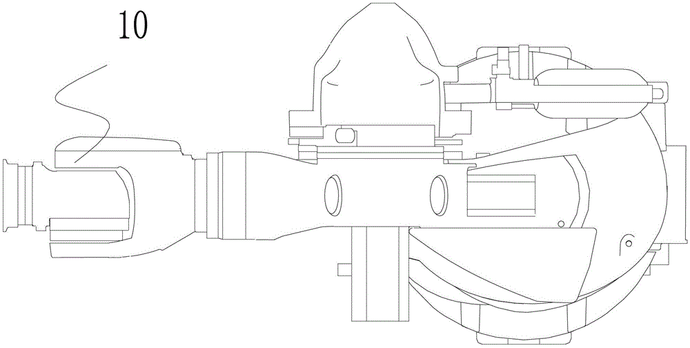 Automatic loading and unloading line for workpiece machine tool processing