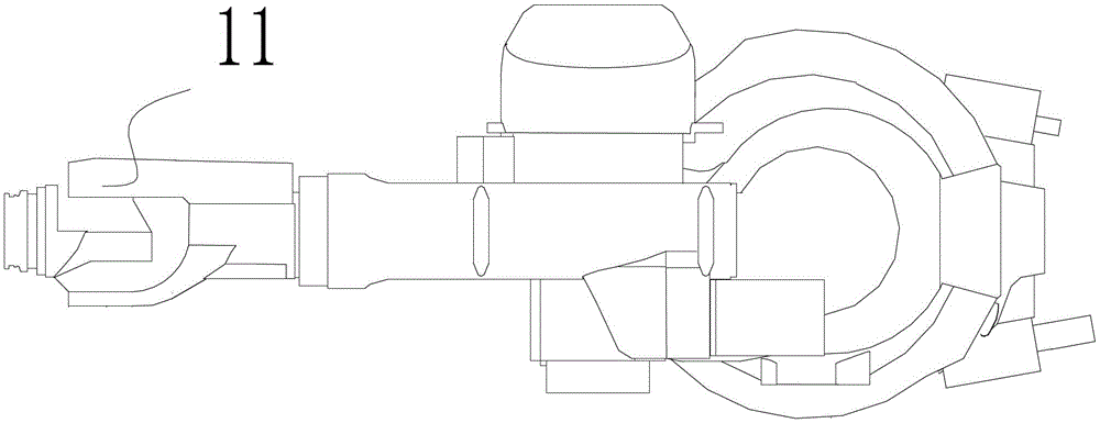 Automatic loading and unloading line for workpiece machine tool processing