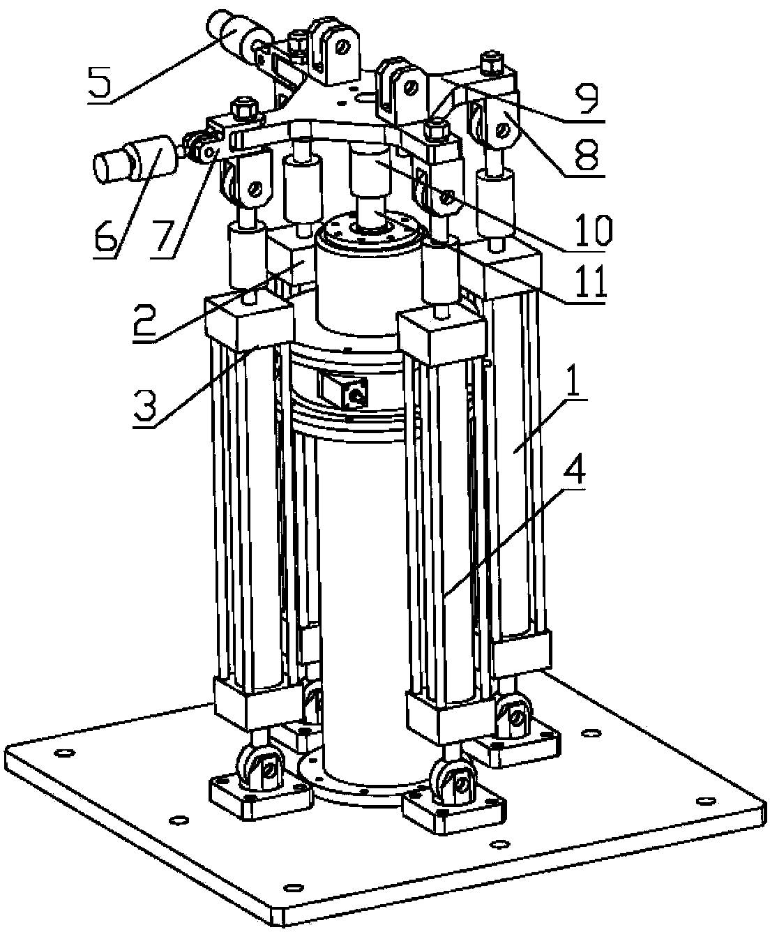 Rotation load applying device for tail rotor shaft fatigue test