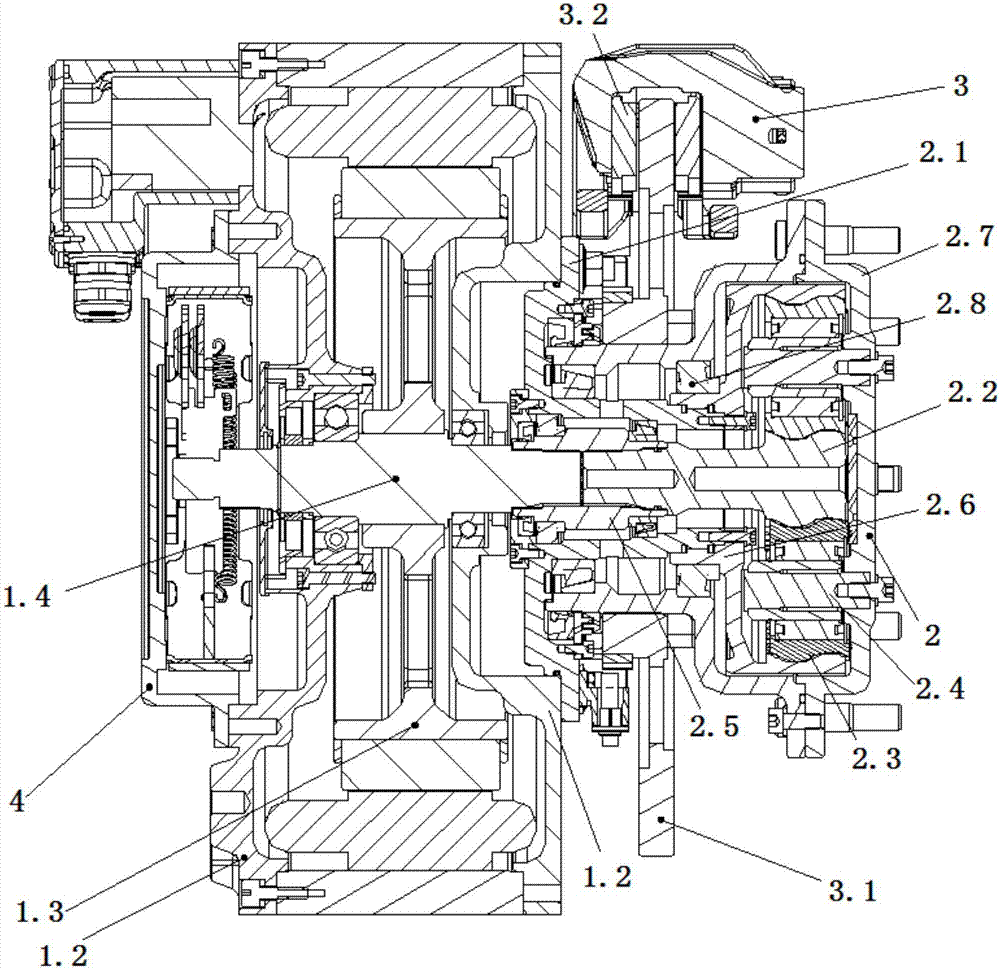 Integrated hub motor driving unit