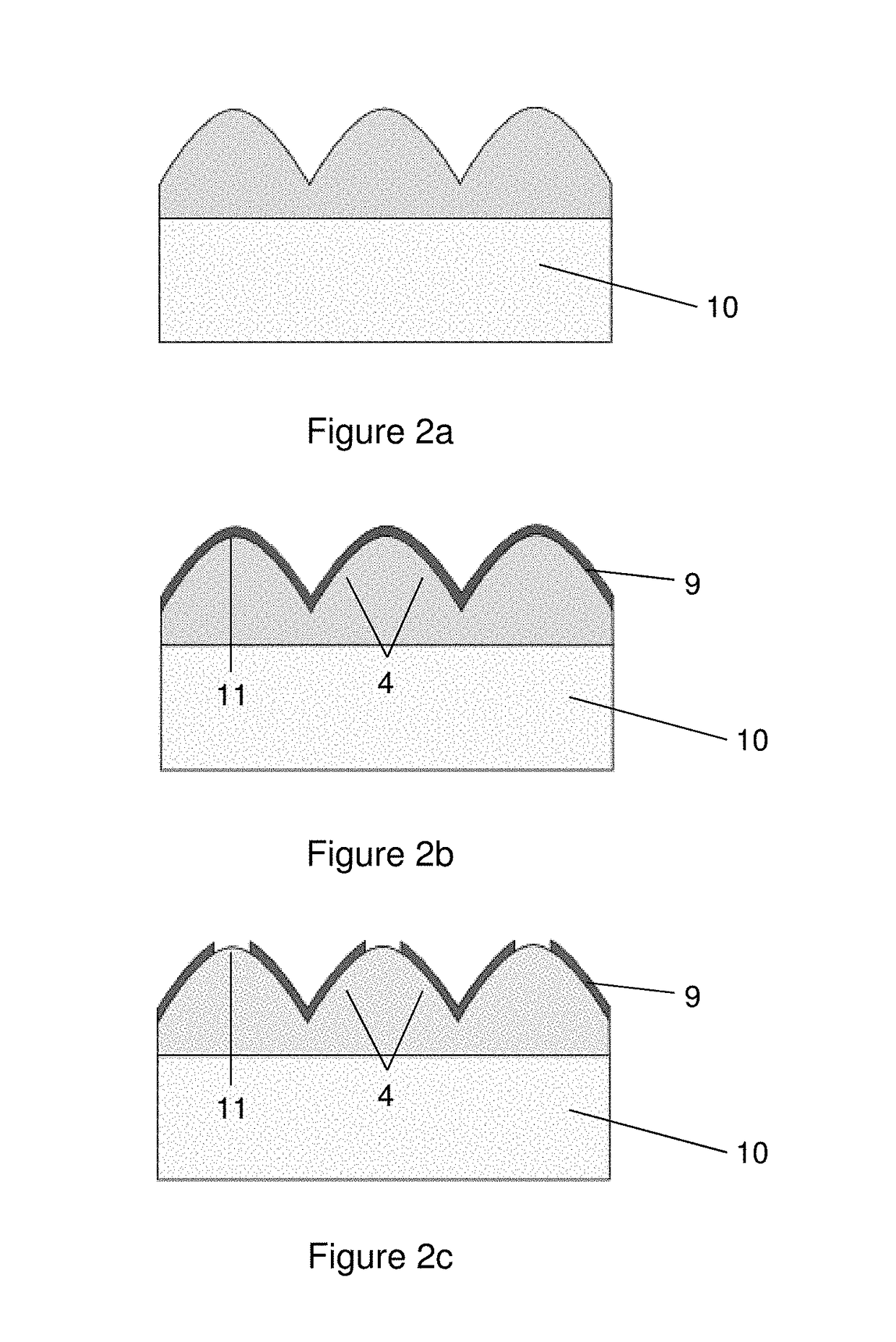 Display device with photovoltaic cells integrated into the screen and improved screen luminosity and reflectivity