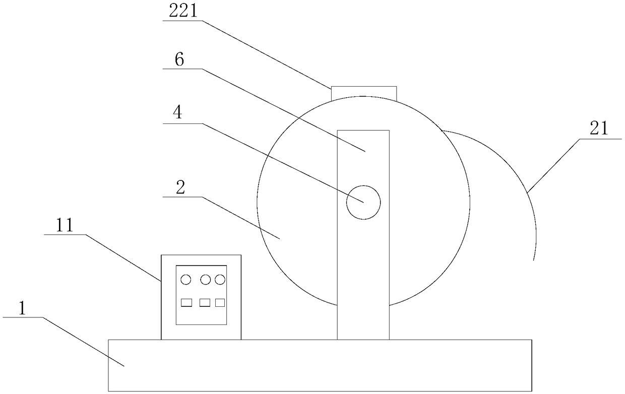 Hot air drying device for vegetable product manufacturing