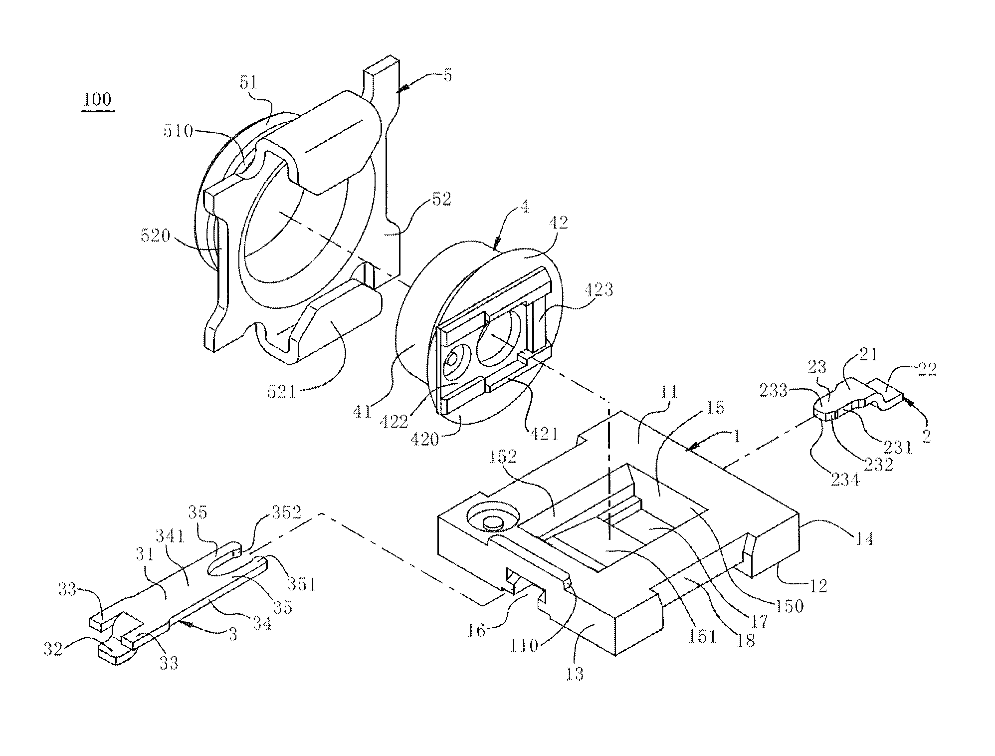 Coaxial connector and method for providing normal force in electrical connector