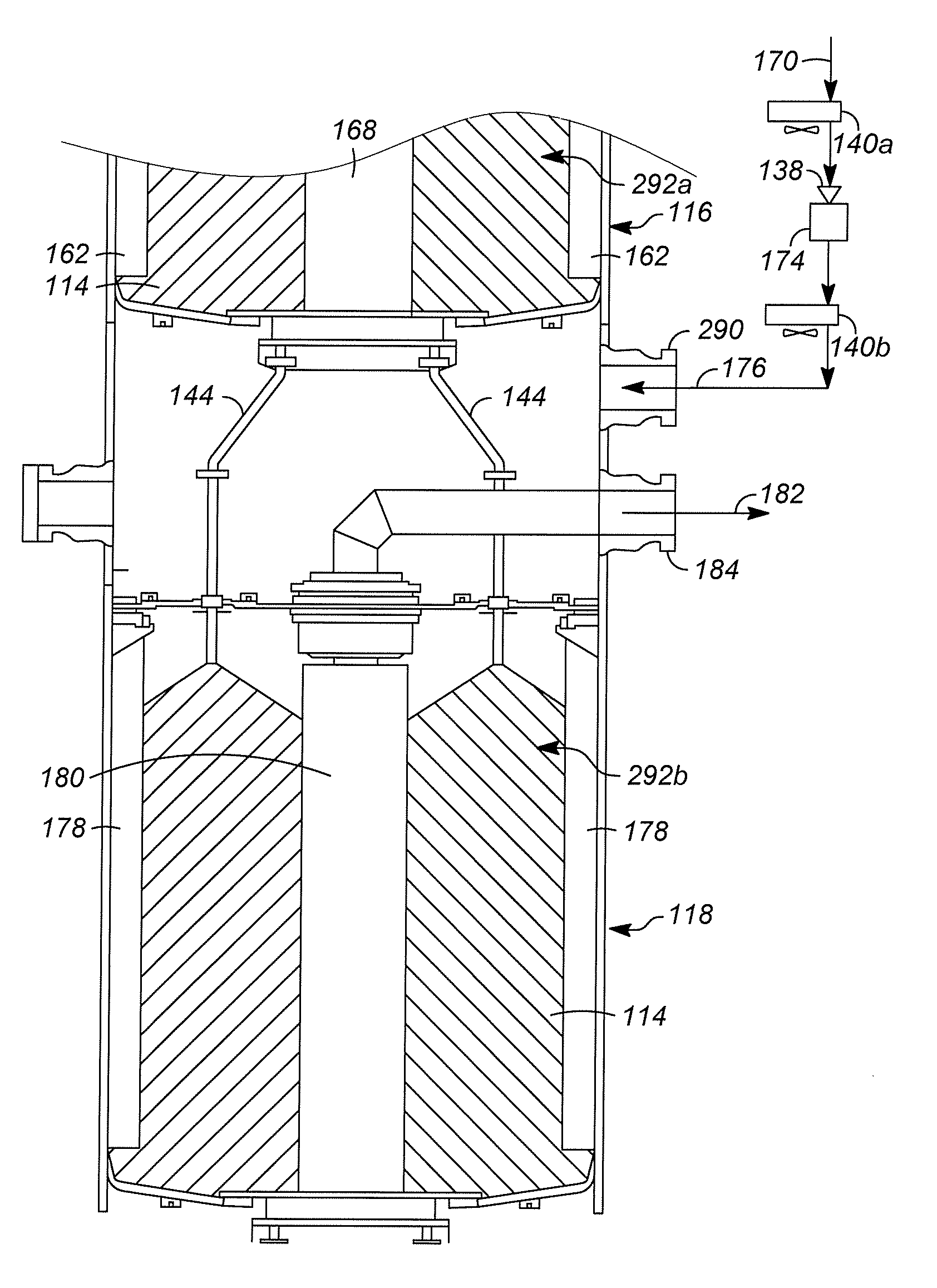 Solid catalyst hydrocarbon alkylation using stacked moving bed radial flow reactors