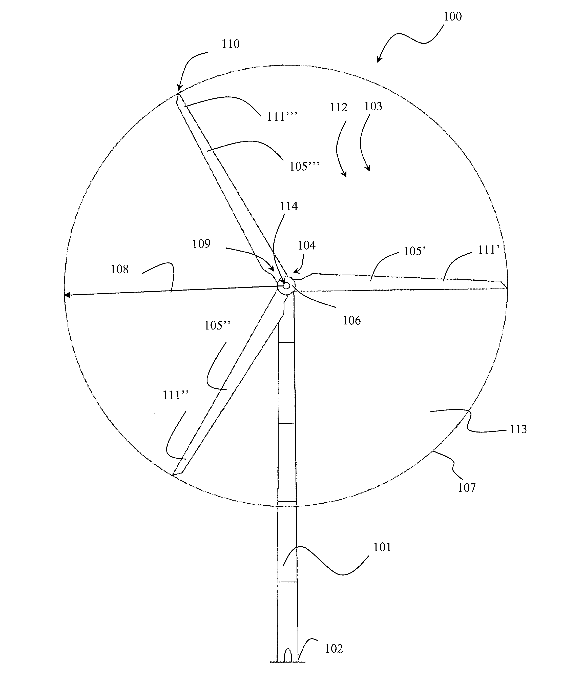 Wind turbine with additional rotor moment of inertia and a method for controlling a wind turbine with additional rotor moment of inertia