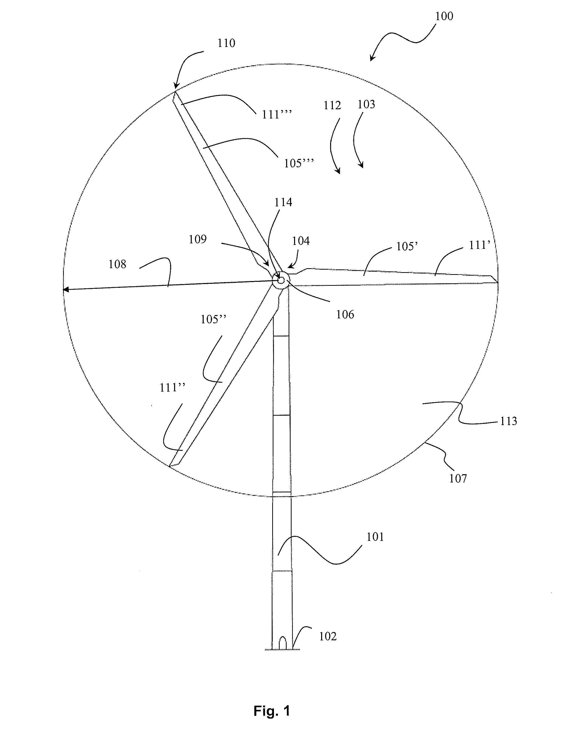 Wind turbine with additional rotor moment of inertia and a method for controlling a wind turbine with additional rotor moment of inertia