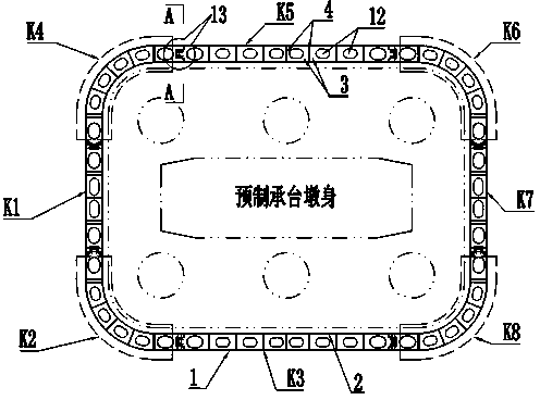 Inner-support-free double-wall locking mouth steel bushing box cofferdam construction method and cofferdam