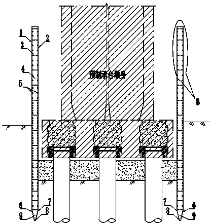 Inner-support-free double-wall locking mouth steel bushing box cofferdam construction method and cofferdam