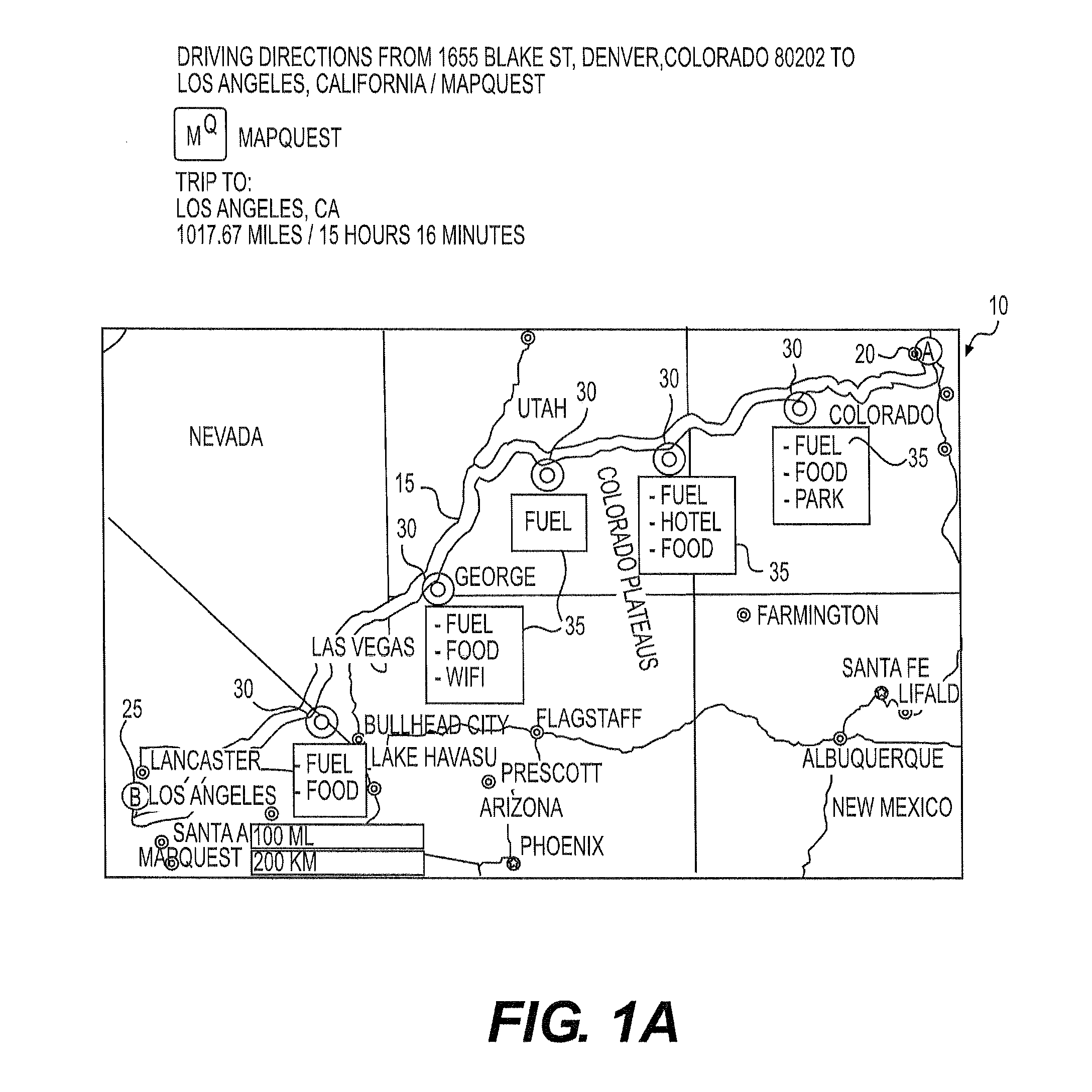 Systems and methods for providing mapping services including route break point recommendations