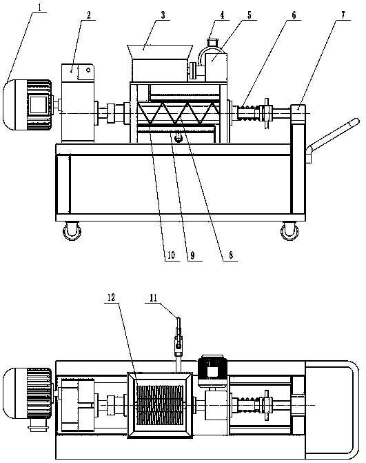 Paper recyclable material humidifying, shredding and extruding treatment method