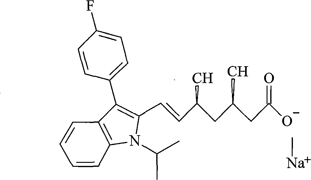 Fluvastatin sodium compound and preparation method thereof