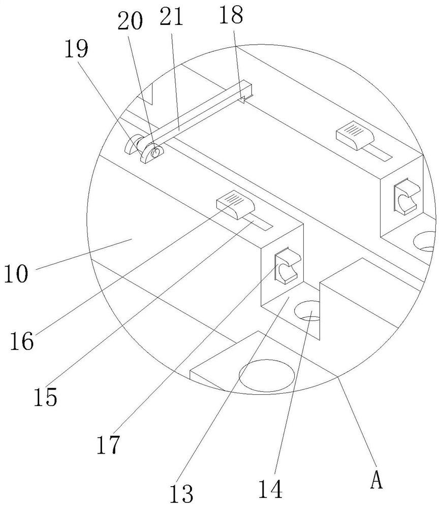 Horizontal plug-in type lead storage battery mounting assembly