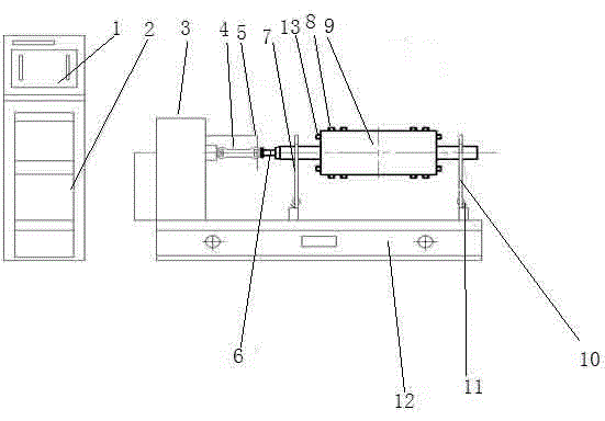 Hard bearing dynamic balancing machine precision detection and verifying unit and precision calibration process