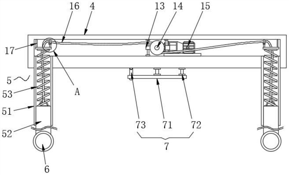 Six-rotor unmanned aerial vehicle surveying and mapping equipment for large-scale topographic survey