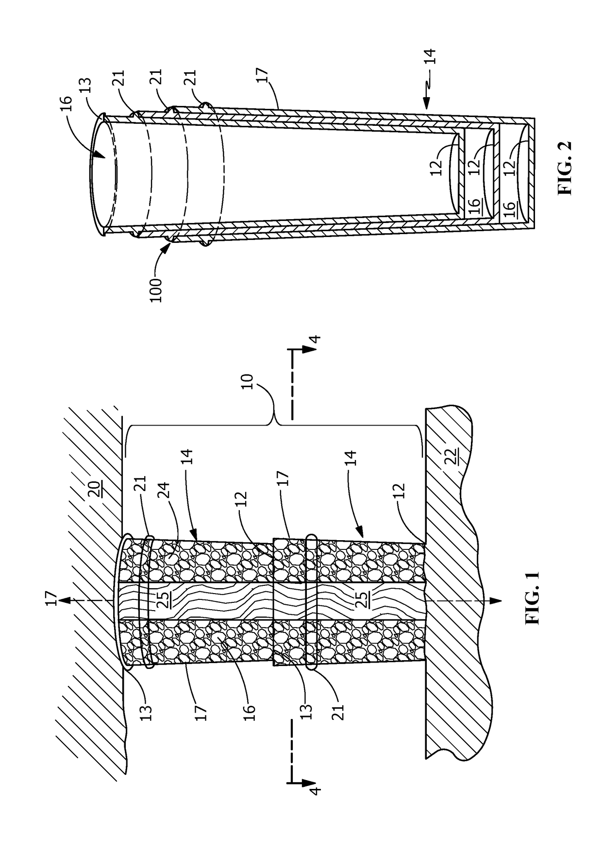 Load support drum with resilient core member