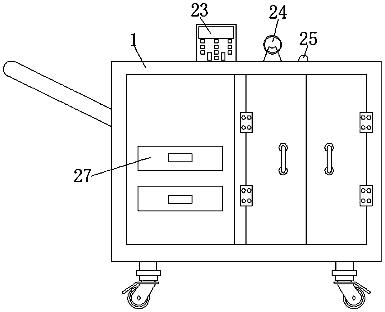 Oral medicine intelligent dispensing vehicle for wards