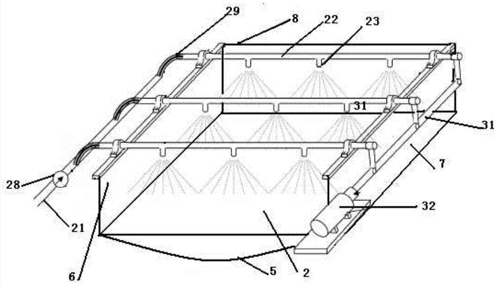 Self excited vibration type screen mesh cleaning device for vibrating screen