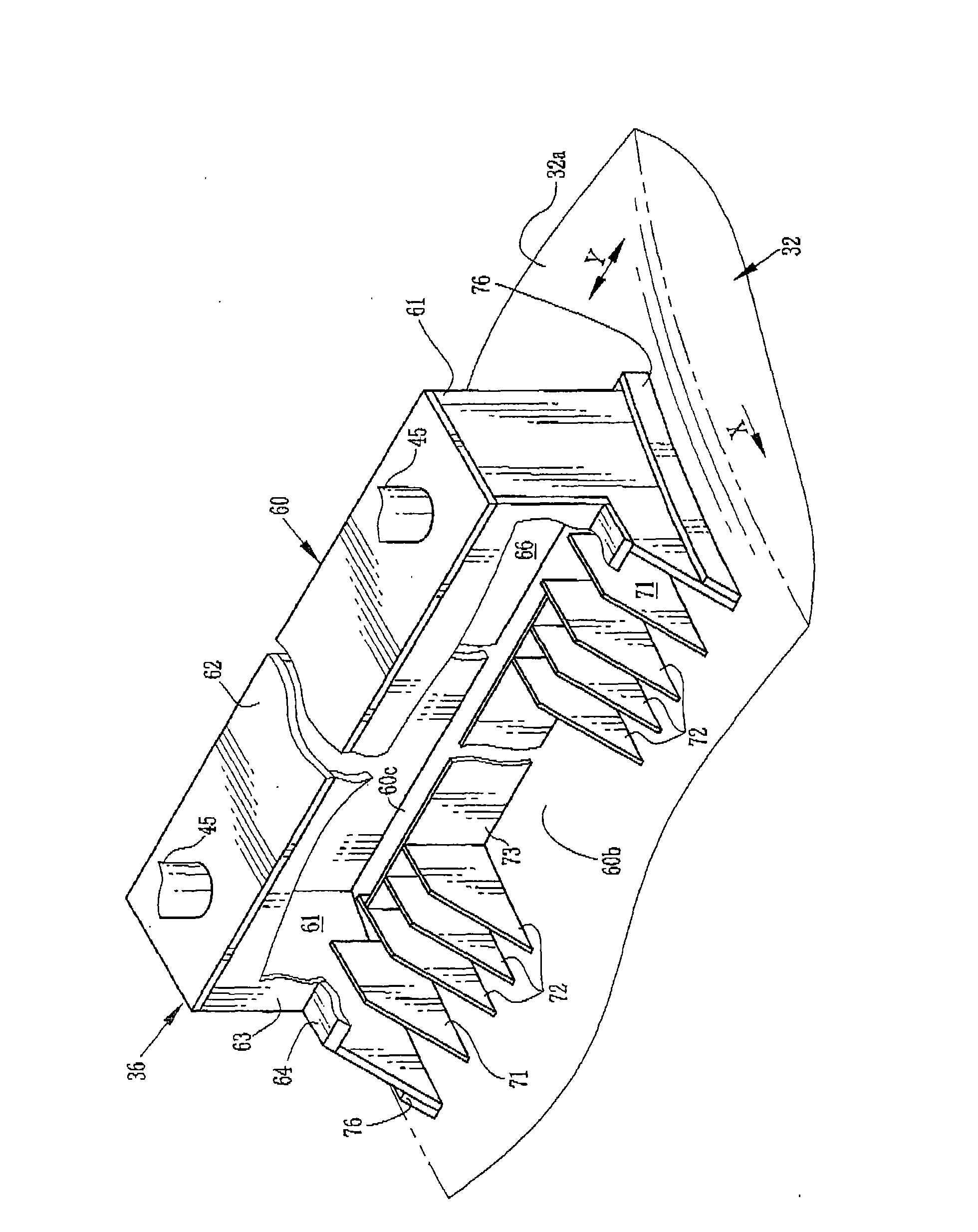 Casting device, and solution casting method and apparatus