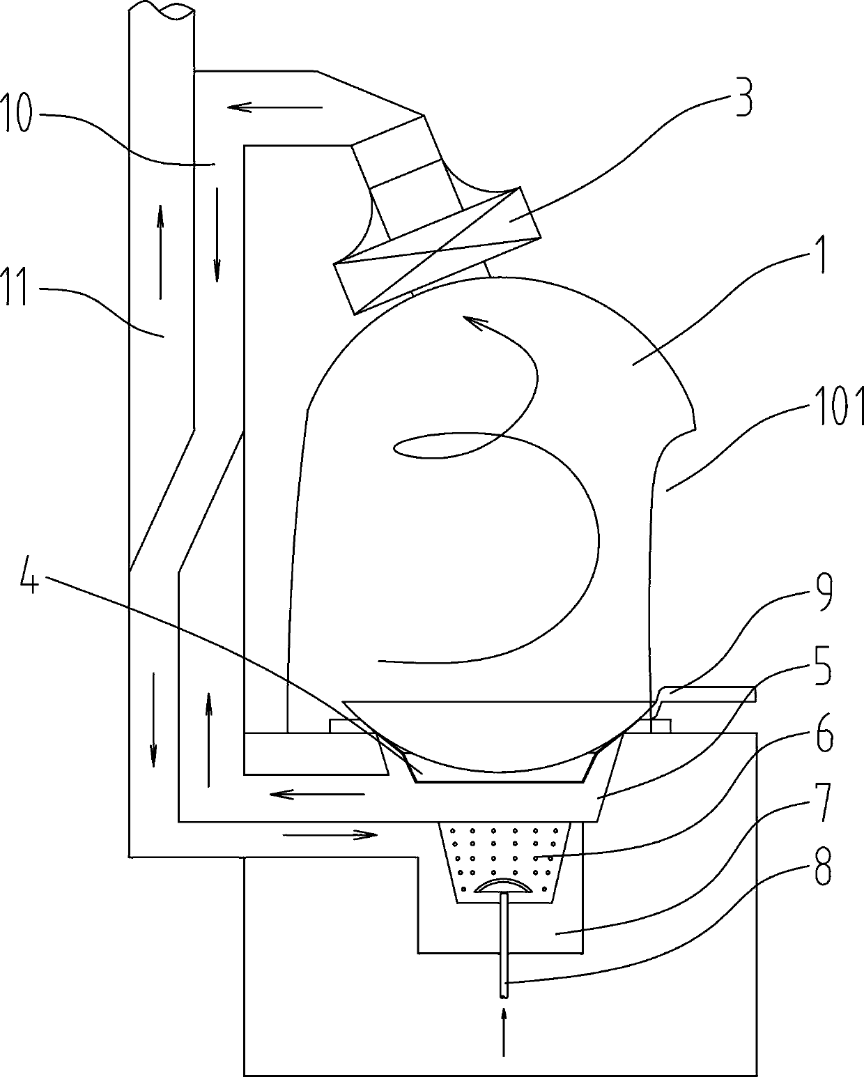 Flame-guiding structure and flame-guiding device for cooking stove