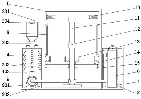 Transformer salt spray test device and test method thereof