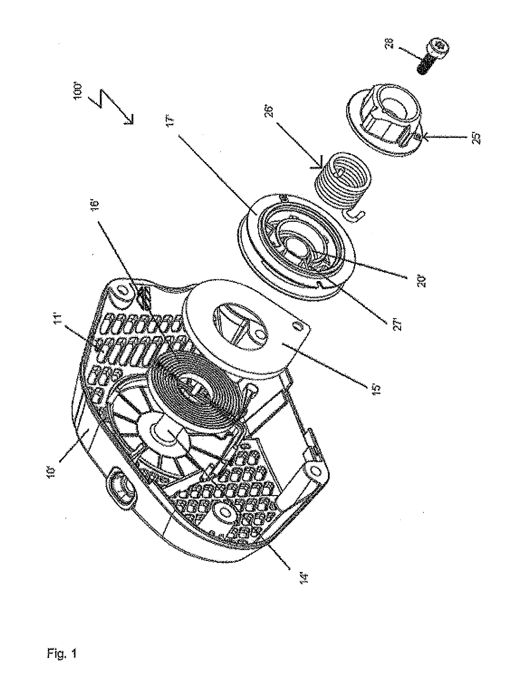 Starting device for at least one combustion engine, in particular cable pull starting device