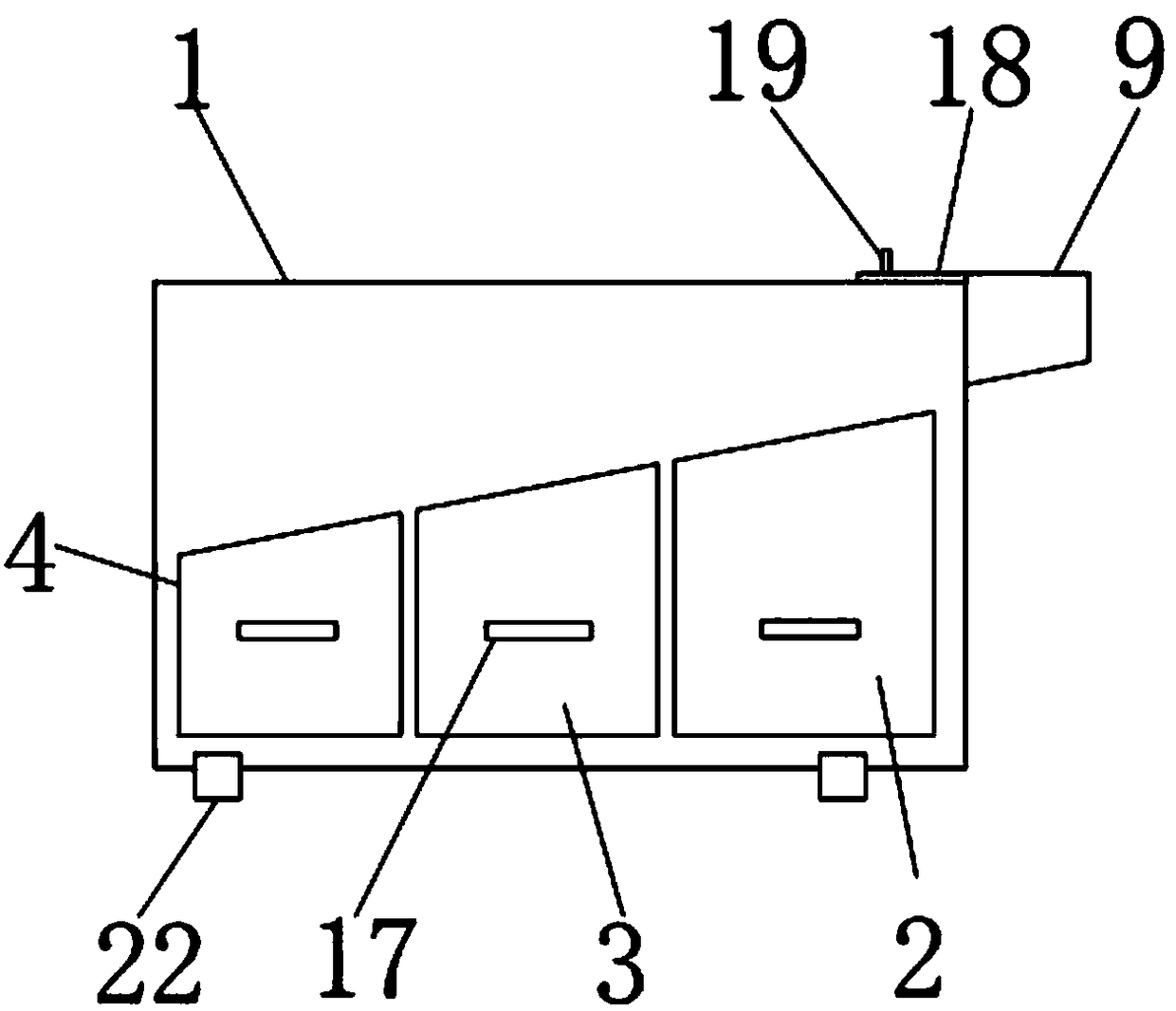 Waste collection device for operating room